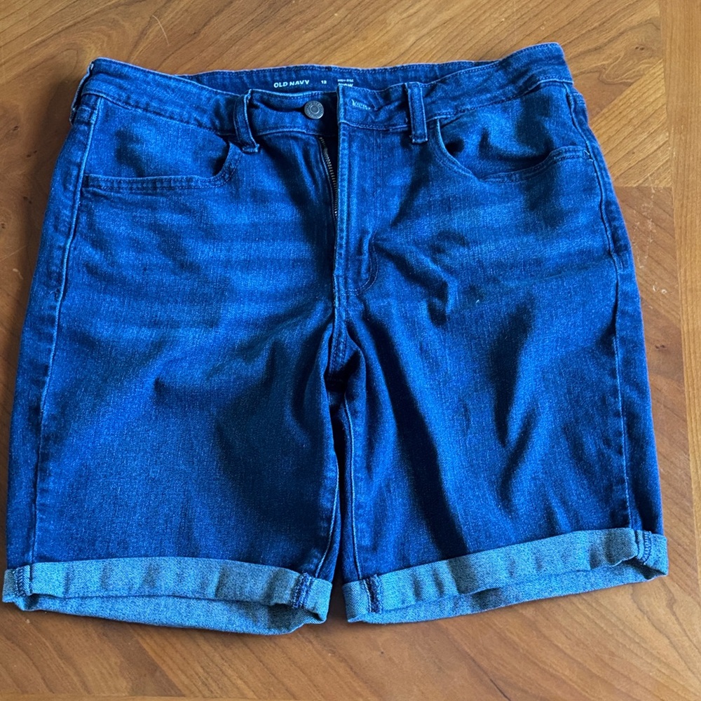 Old Navy Blue High-Rise WOW Denim Shorts